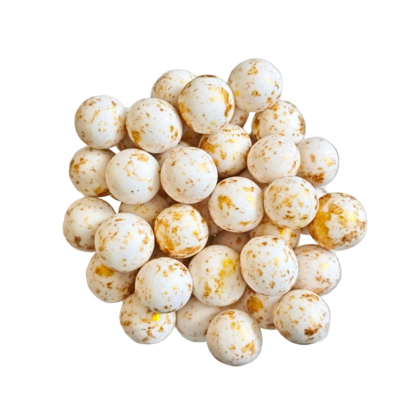 Red, Green, and White XL Pearls with Chocolate 80g