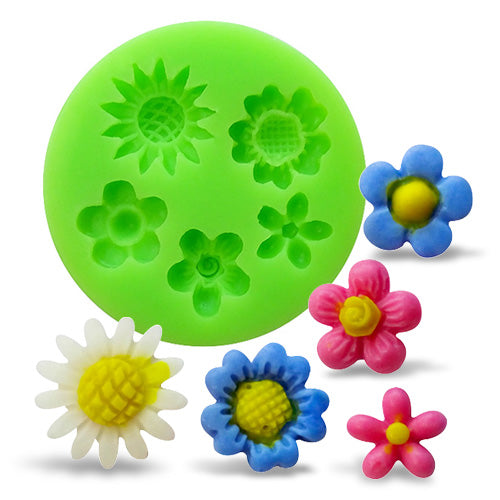 Silicone Mold Flowers Mix 1