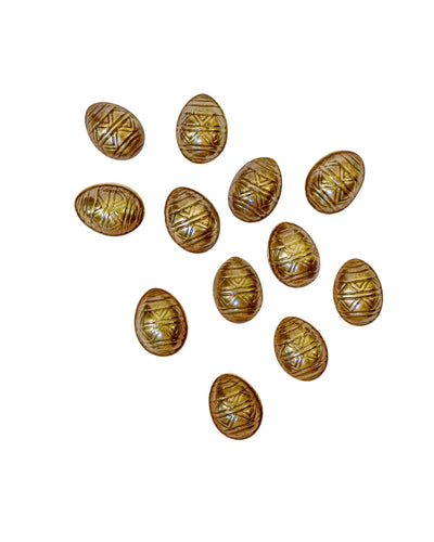Chocolate Molded Eggs with Designs