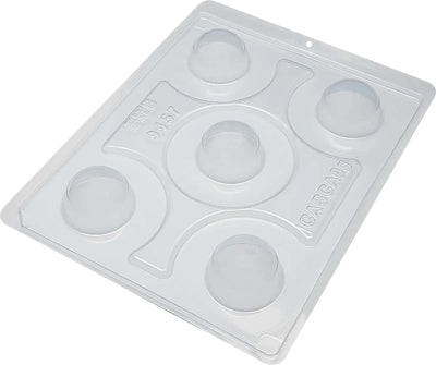 3-Part Chocolate Mold Spheres 4 cm