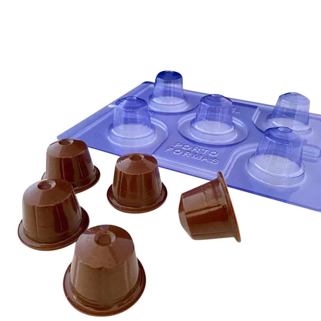 3-Part Chocolate Mold Coffee Capsule