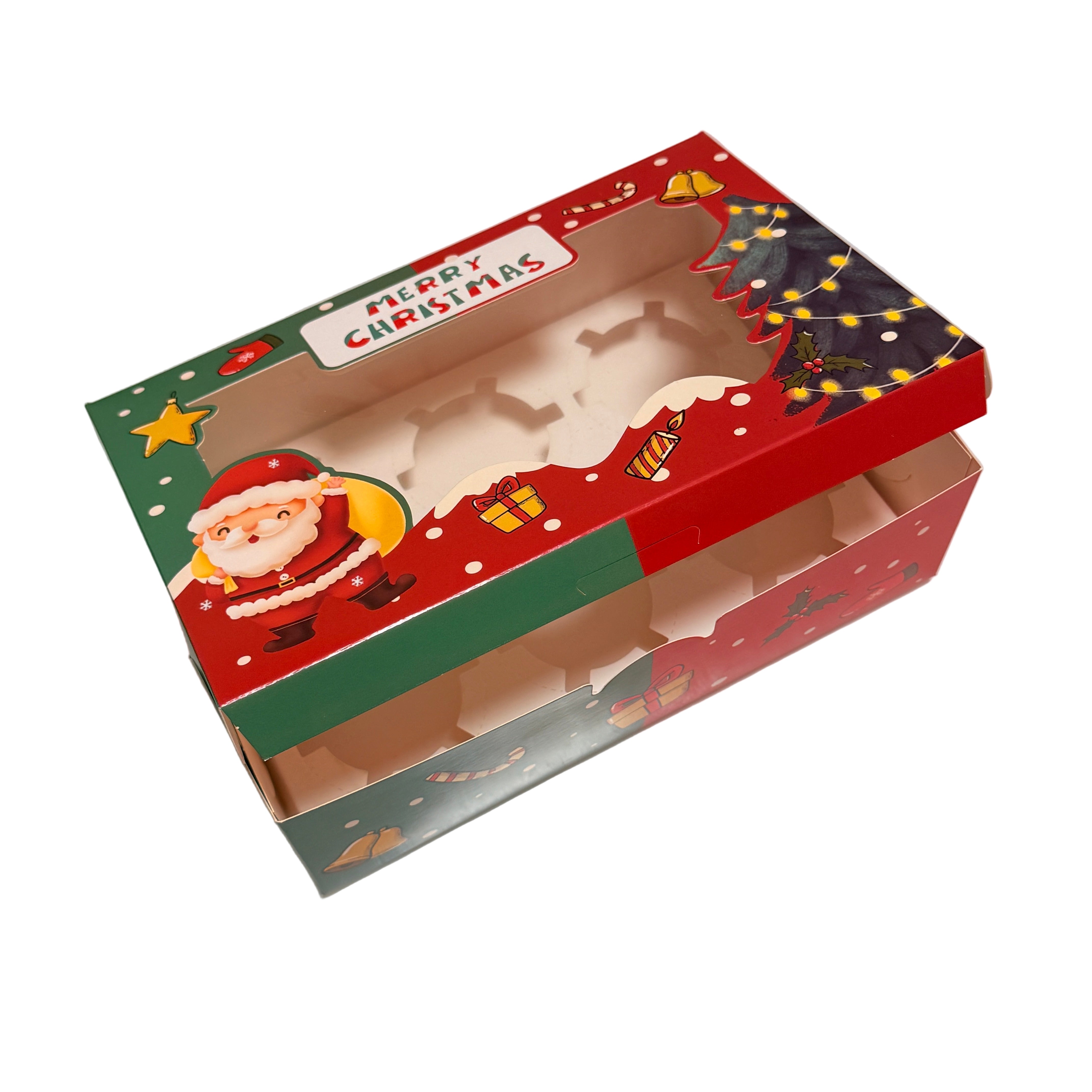 Christmas Box with Window Santa Claus
