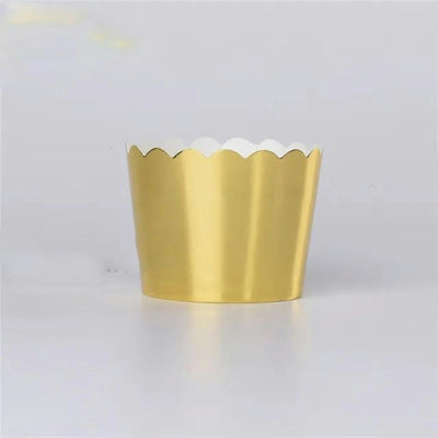 Small Gold Cupcake Cups, 20 pcs.