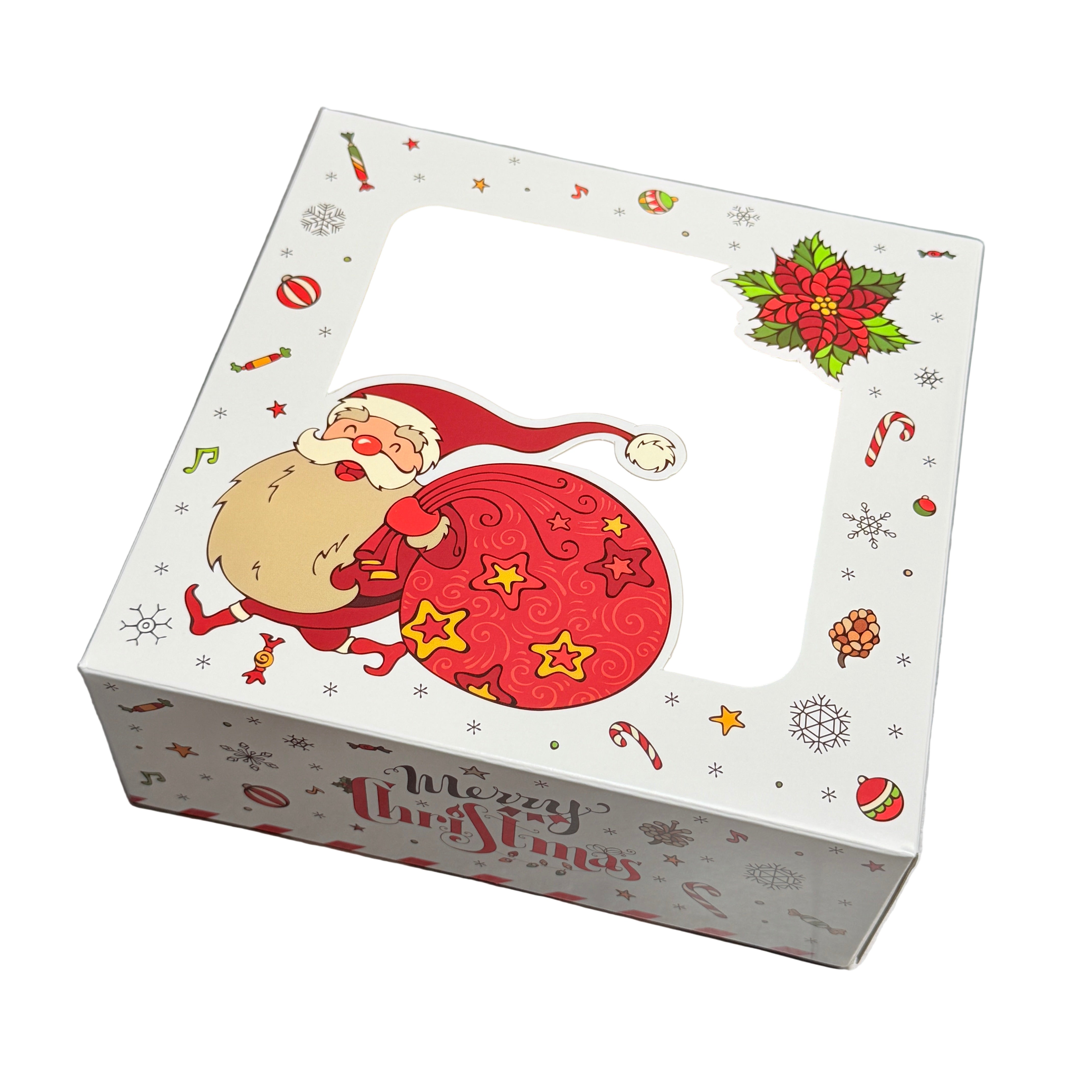 Christmas Box with Window Santa Claus