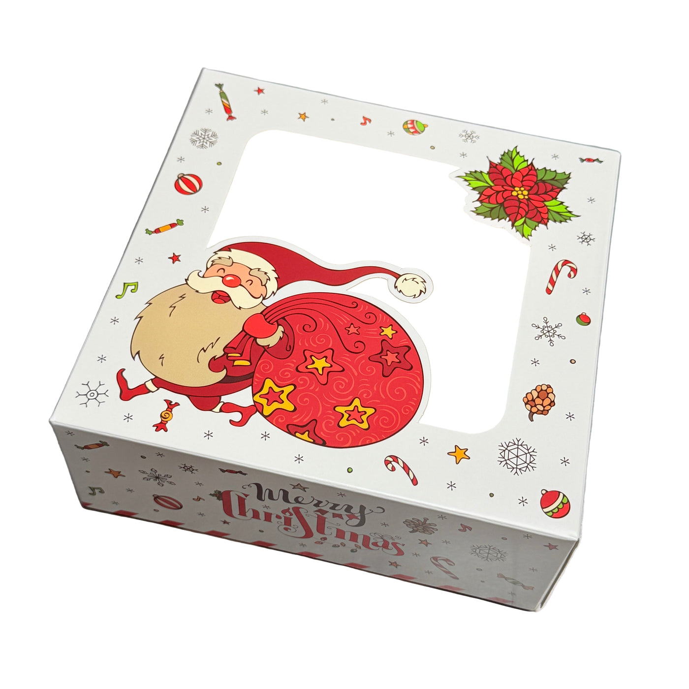 Christmas Box with Window Santa Claus