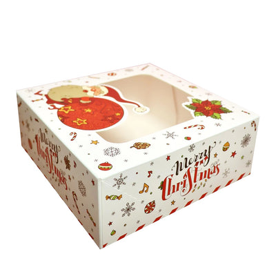 Christmas Box with Window Santa Claus