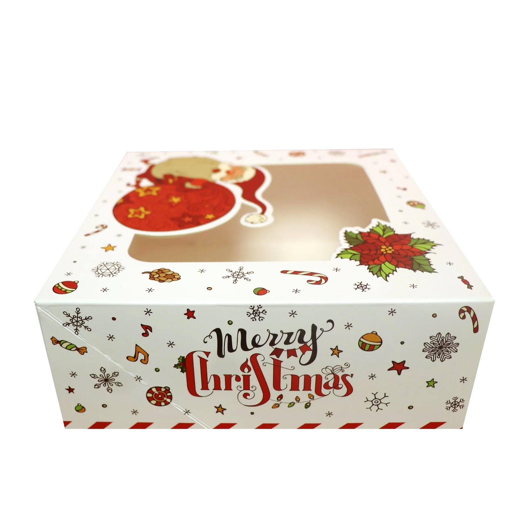 Christmas Box with Window Santa Claus