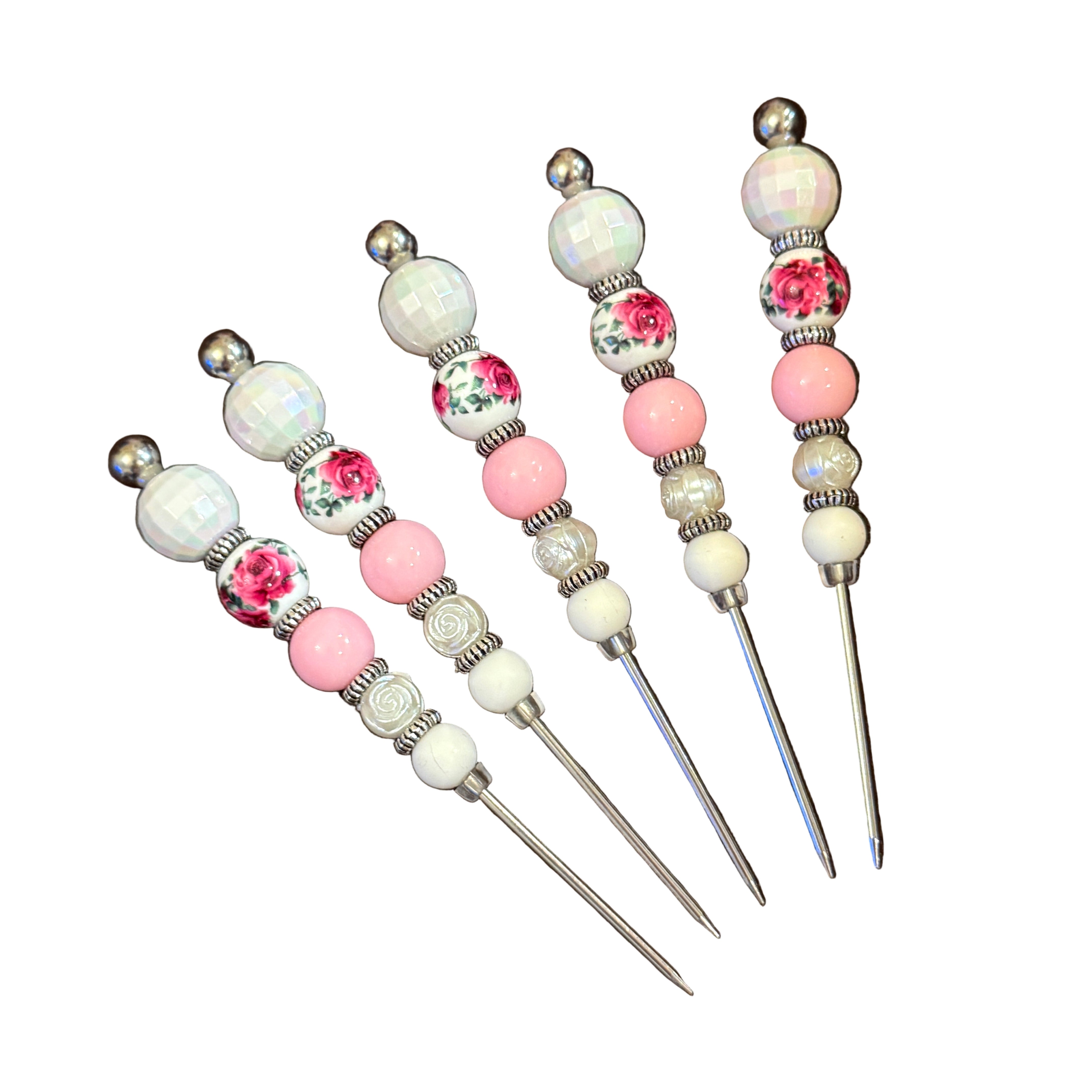 Turquoise shaping needle with spoon. 