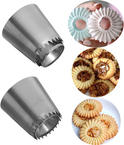 Russian Piping Tip for Rosettes, Set of 2