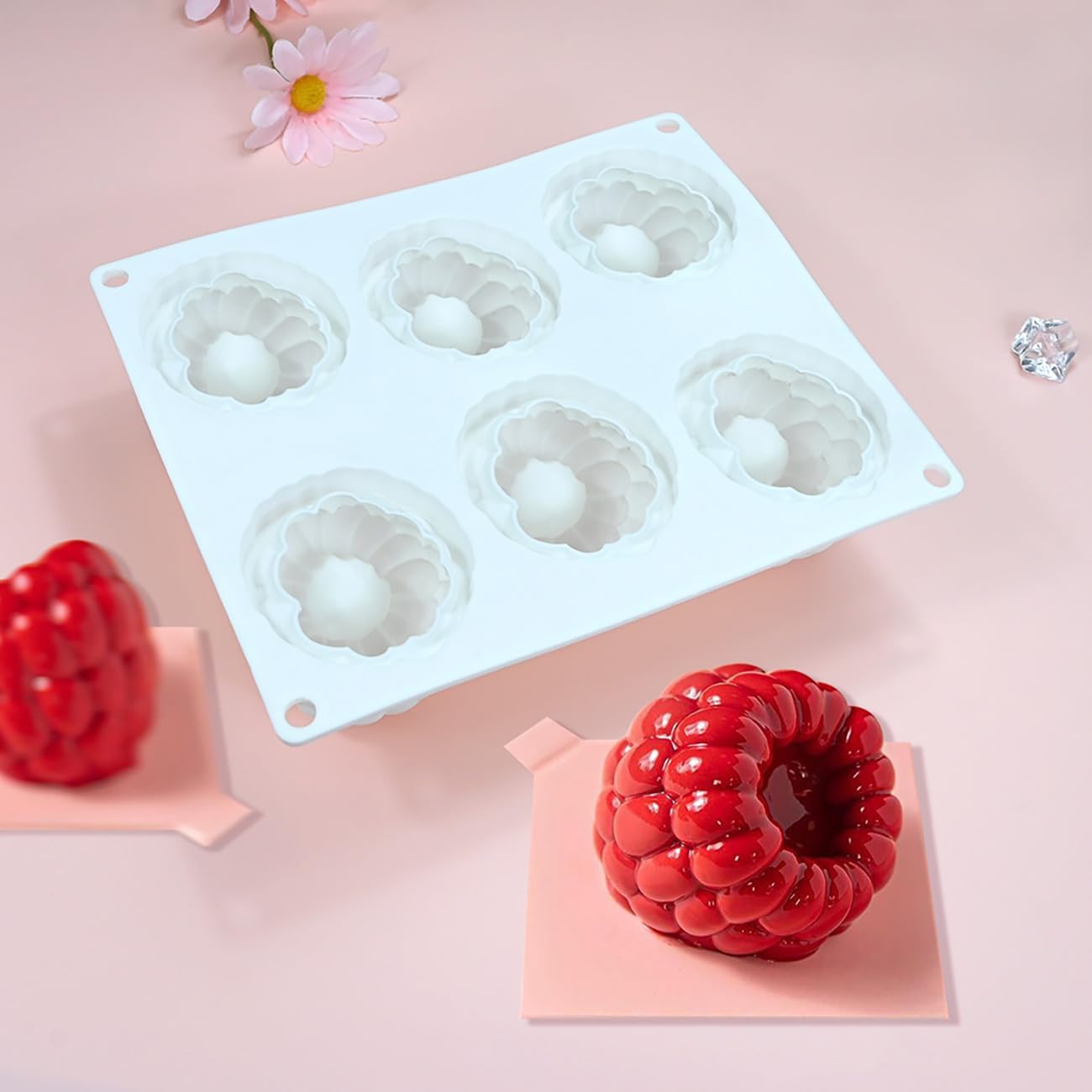 Silicone Baking Mold for 6 Donuts or Bagels