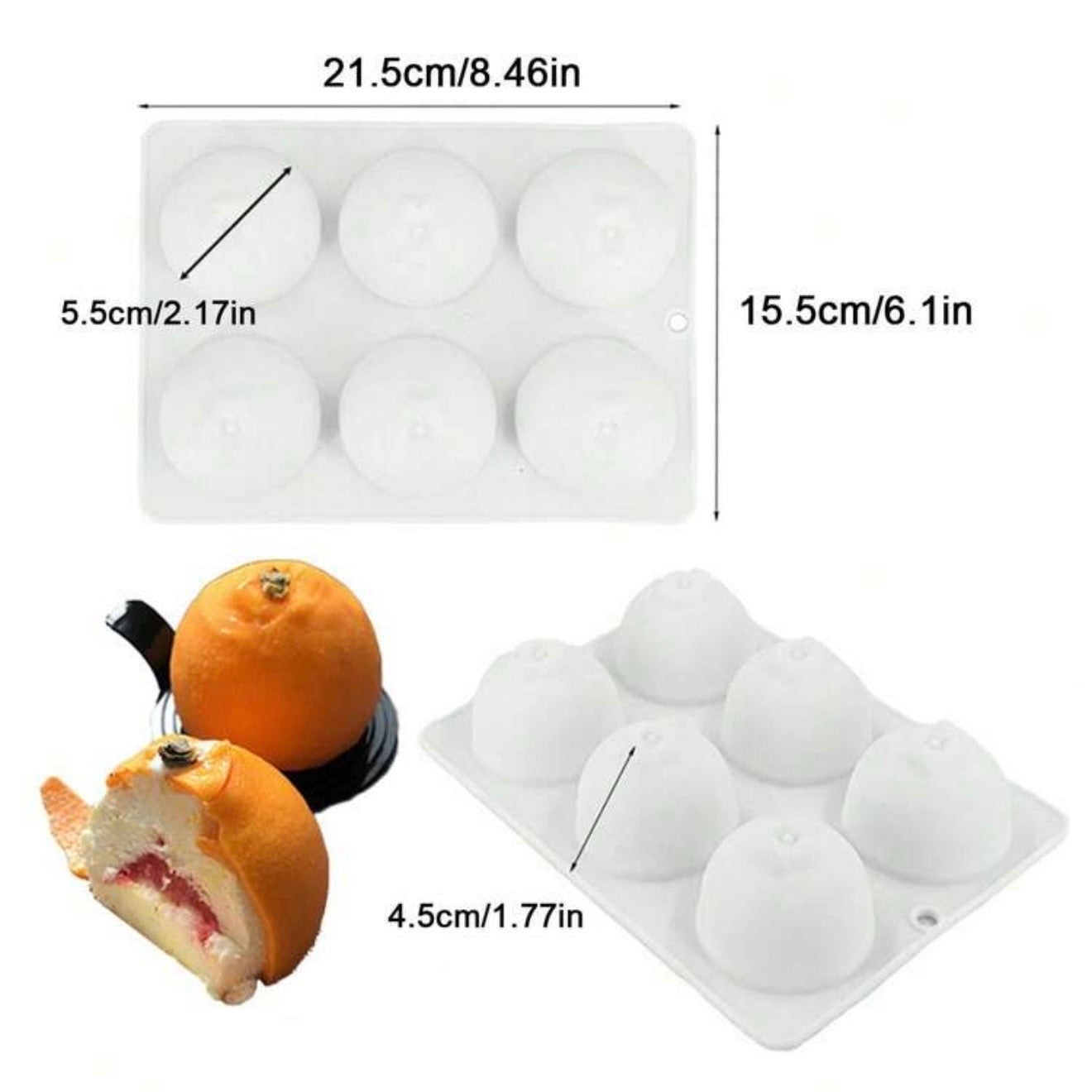 Silicone Baking Mold for 6 Donuts or Bagels