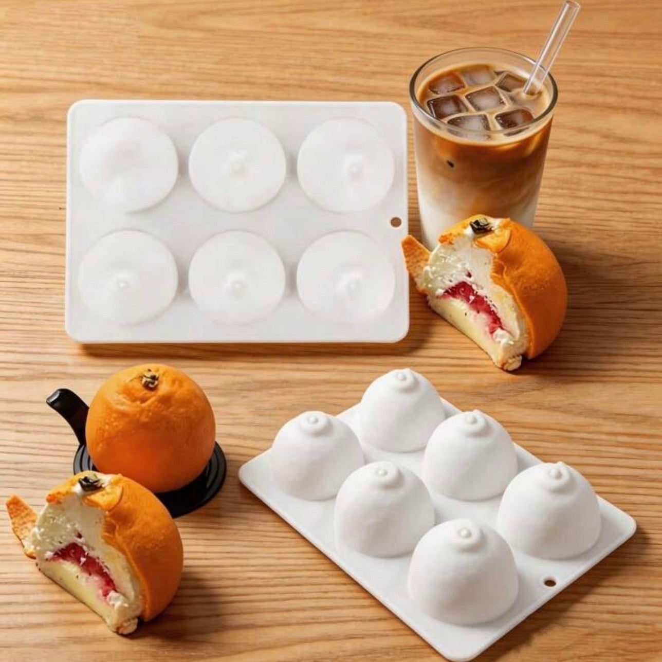 Silicone Baking Mold for 6 Donuts or Bagels