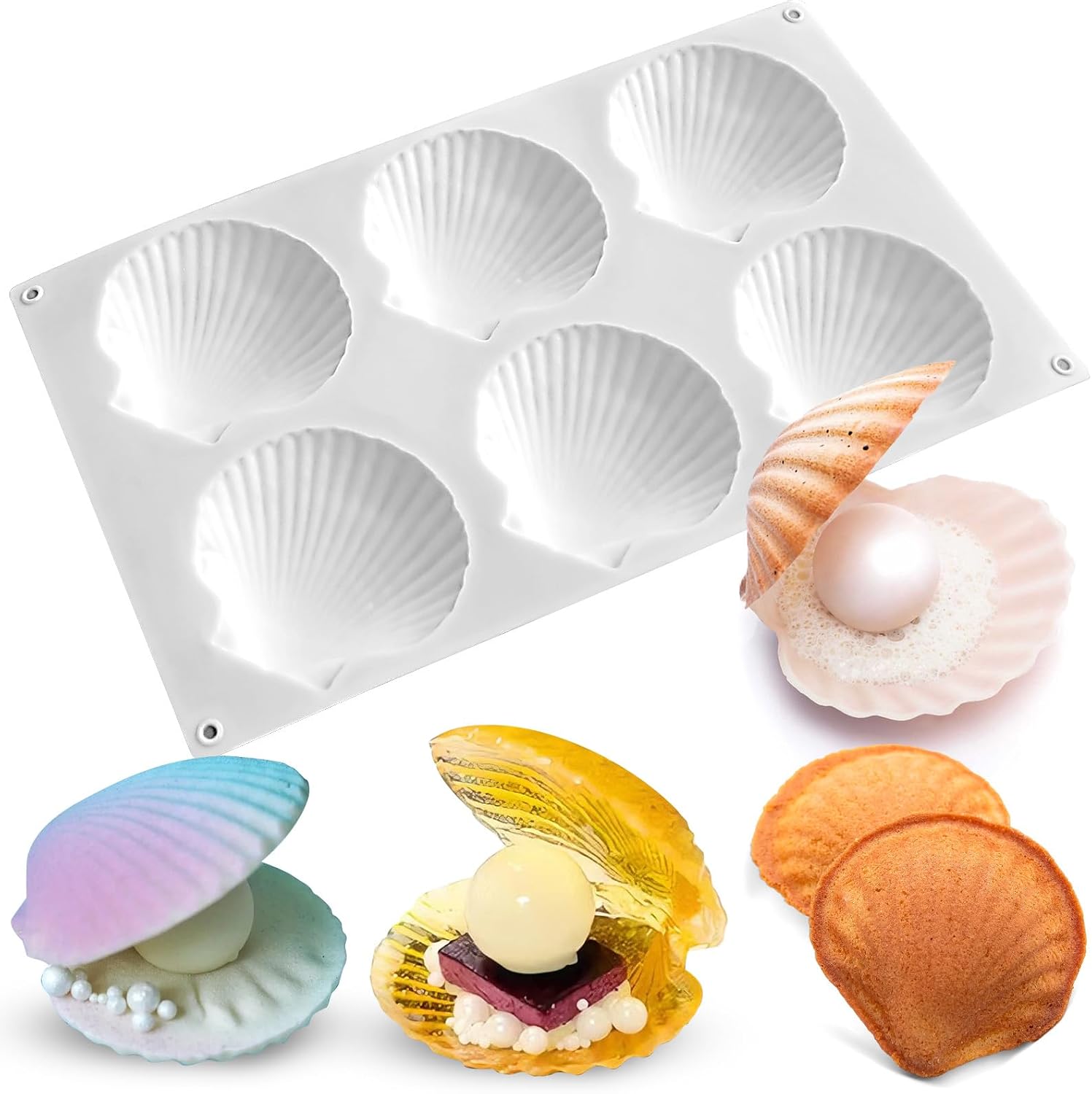 Silicone Baking Mold for 6 Donuts or Bagels