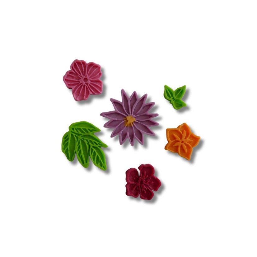 Silicone Mold Flowers Mix 1