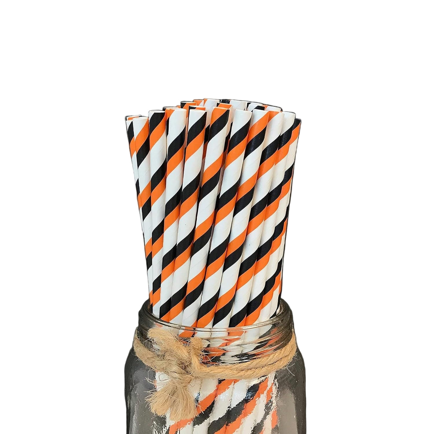 Paper Straws with Gold Dots