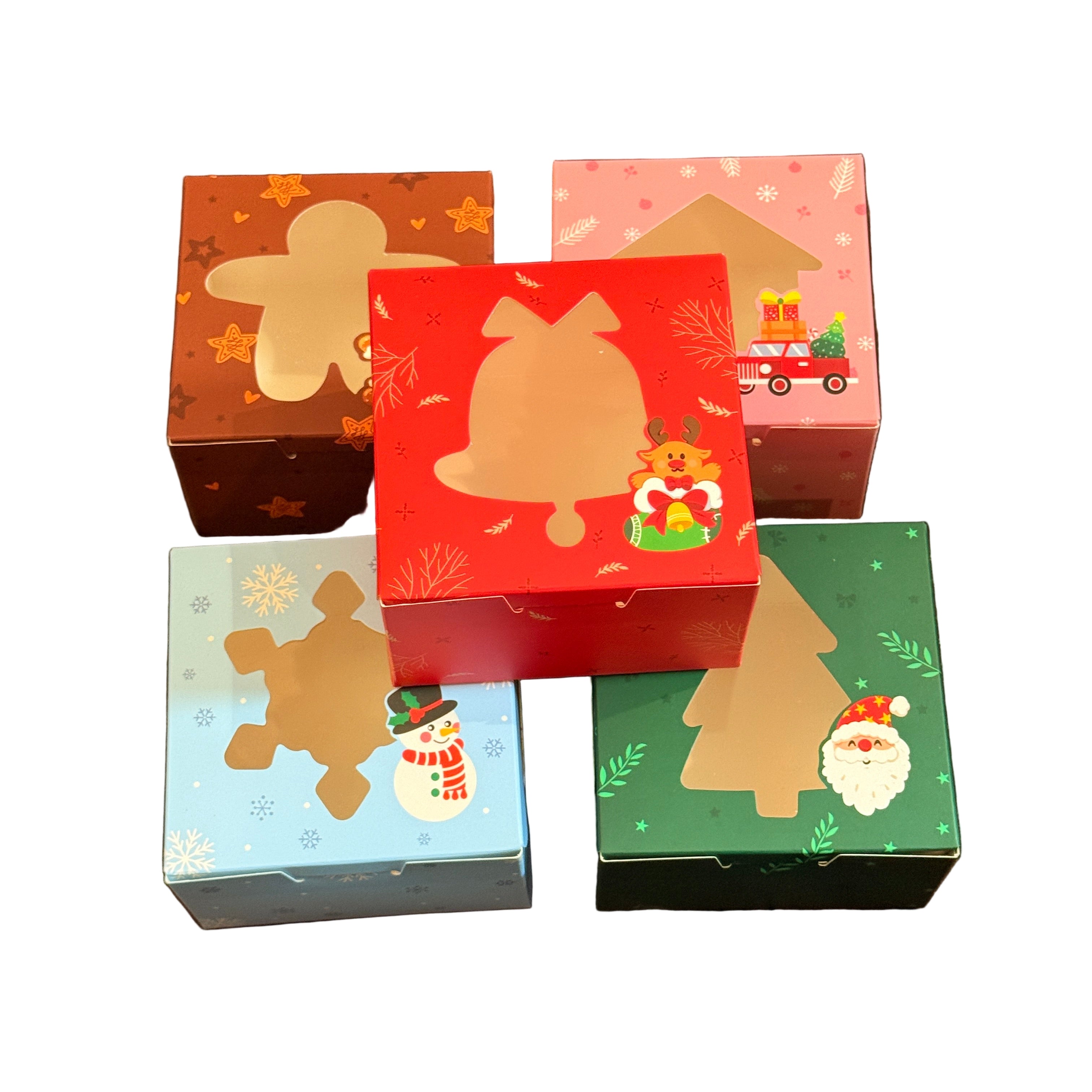 Christmas Box with Window Santa Claus