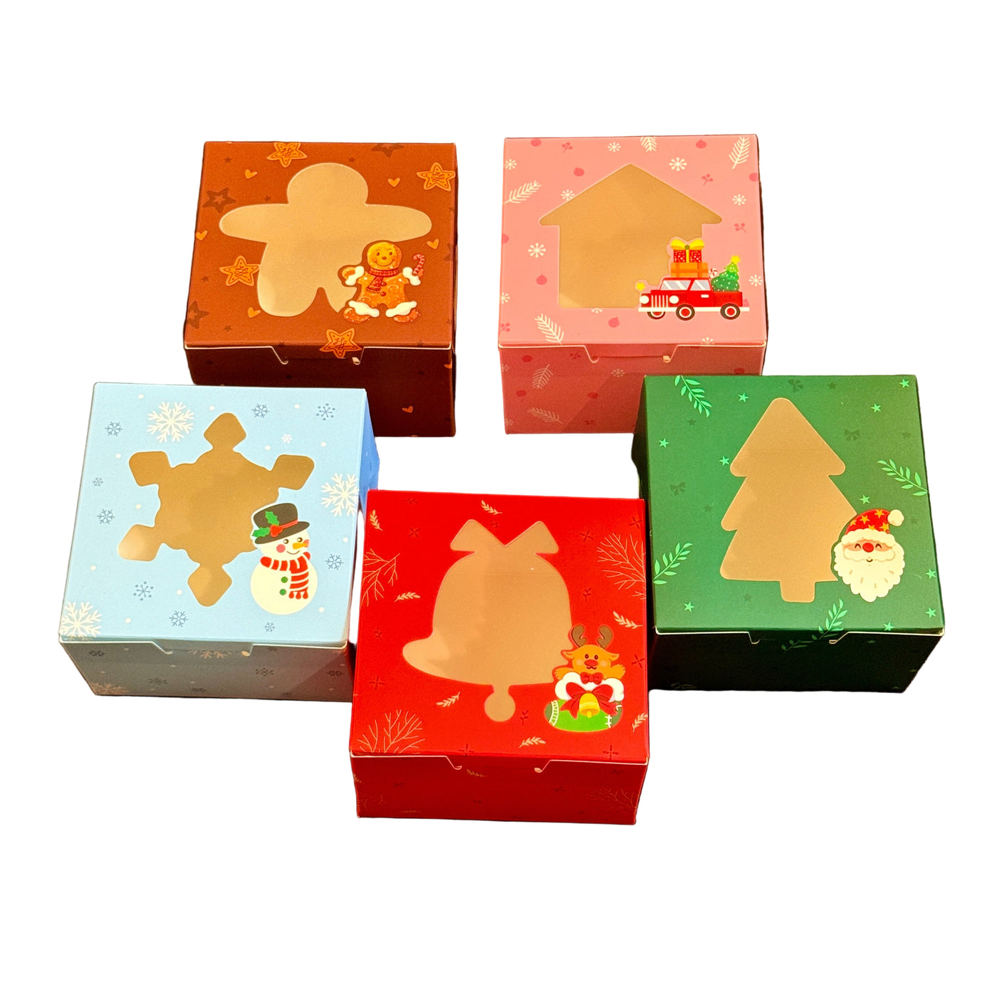 Christmas Box with Window Santa Claus