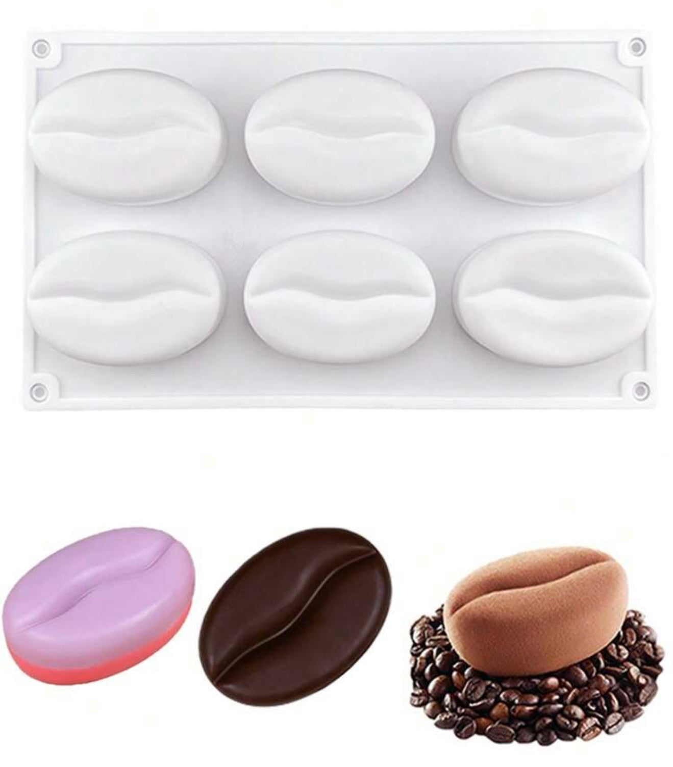 Silicone Baking Mold for 6 Donuts or Bagels
