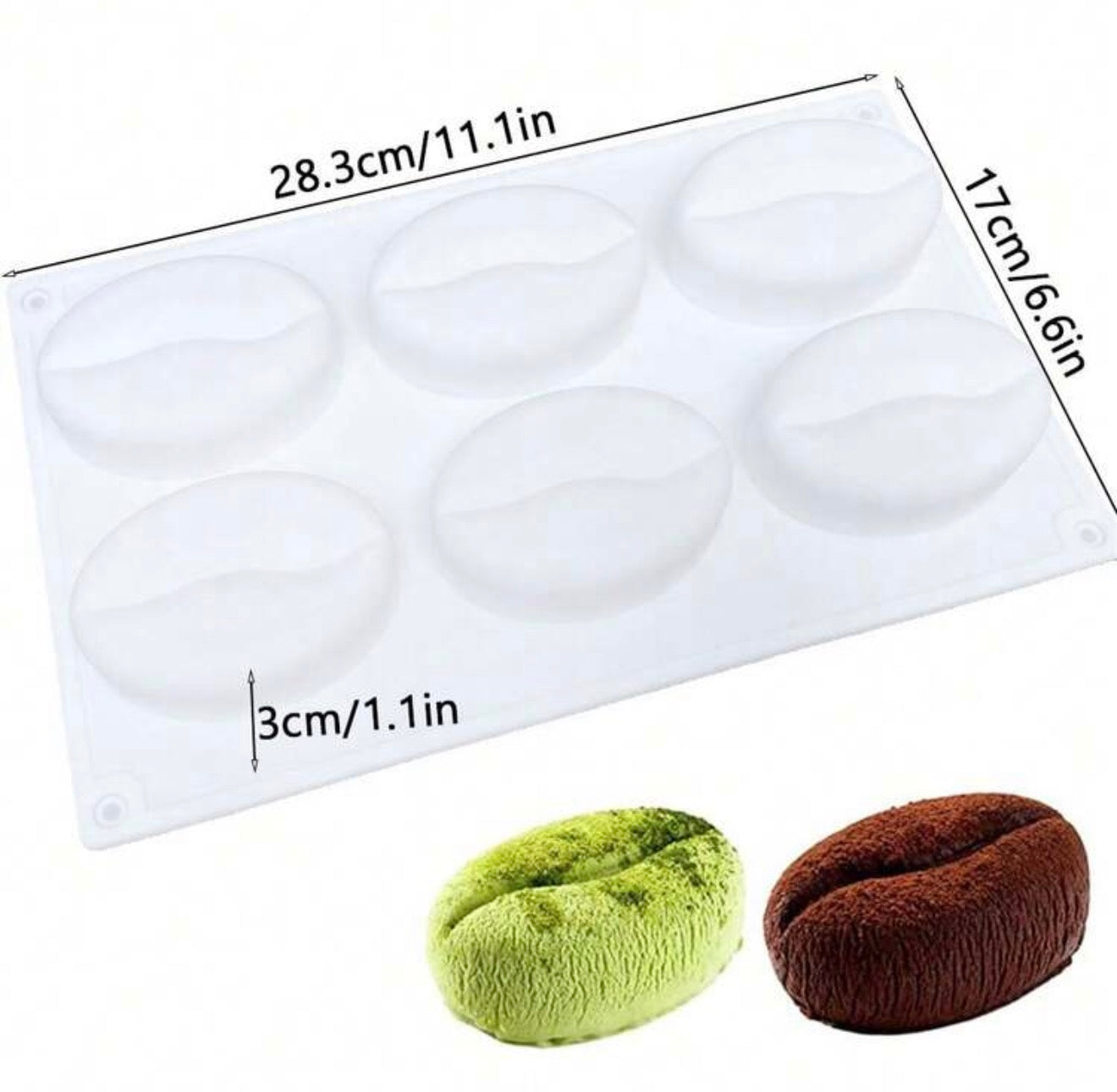 Silicone Baking Mold for 6 Donuts or Bagels