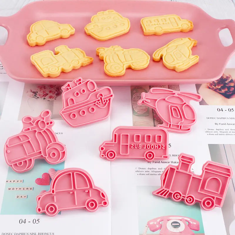 Cutters with Stamp "Vehicles" Set of 6 pcs.