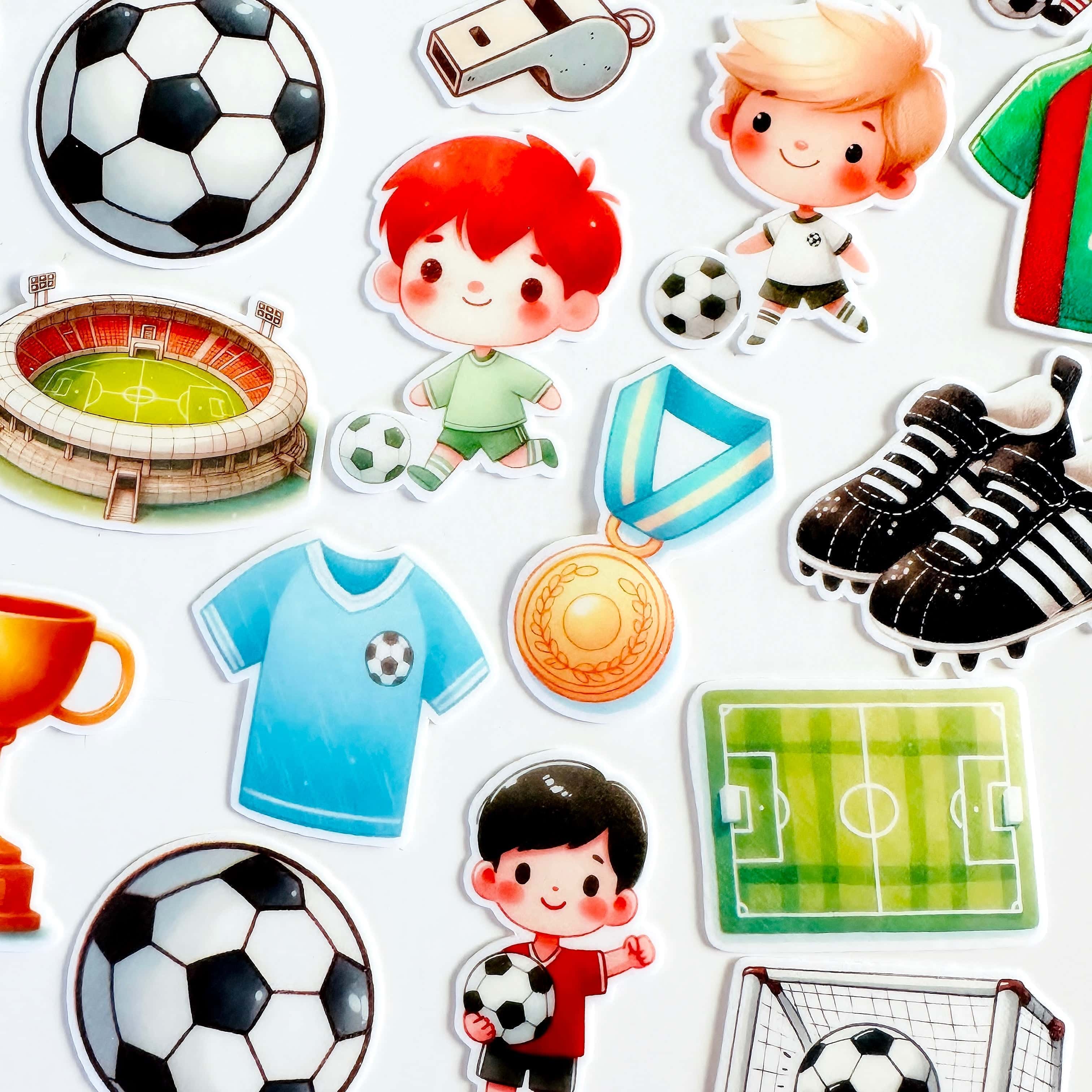 Edible wafer paper designs Football set, 22 pcs.