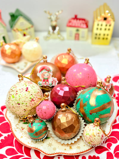 3-Part Chocolate Mold Sphere 8 cm