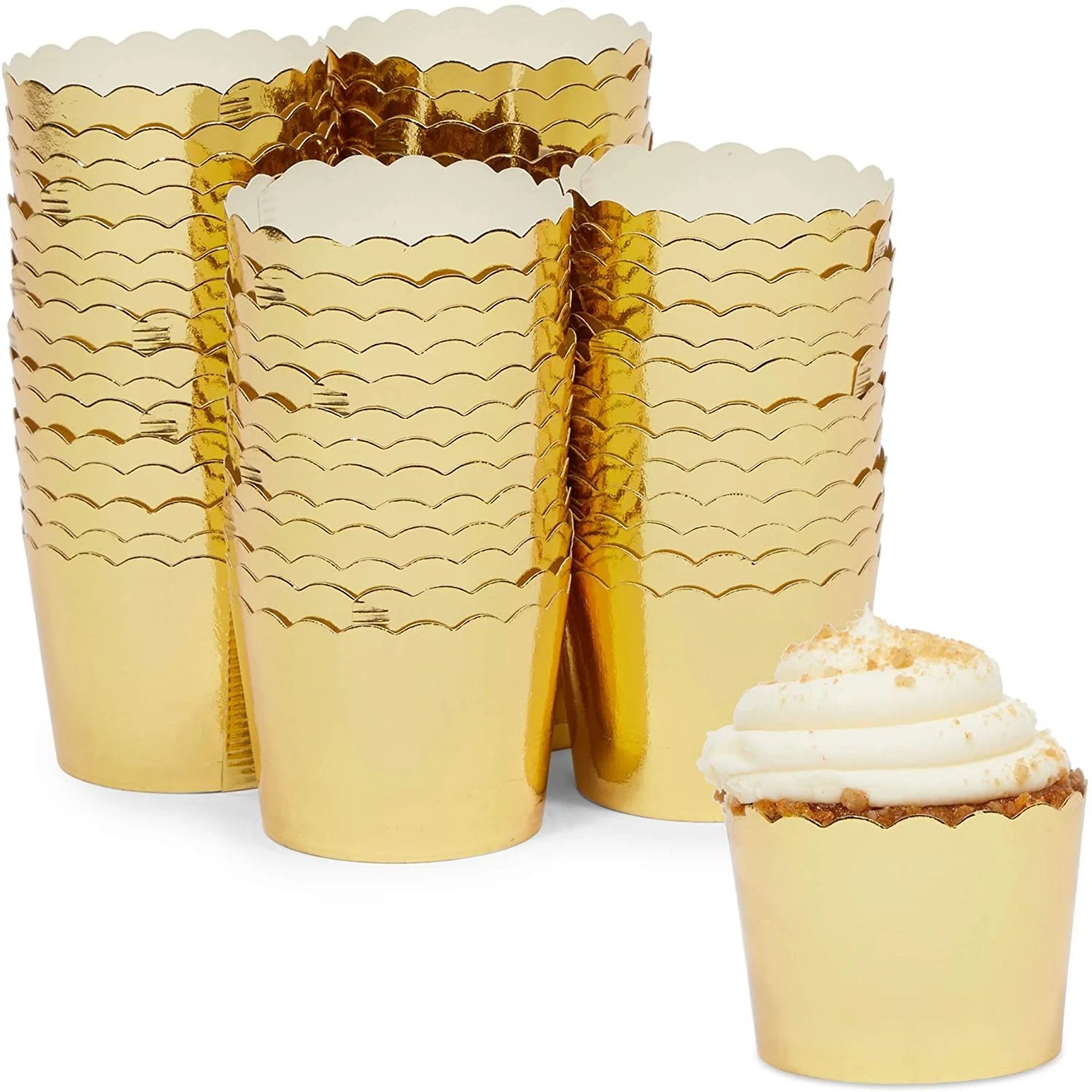 Small Gold Cupcake Cups, 20 pcs.