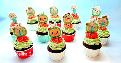Edible wafer paper designs set Baby Shark 31 pcs.