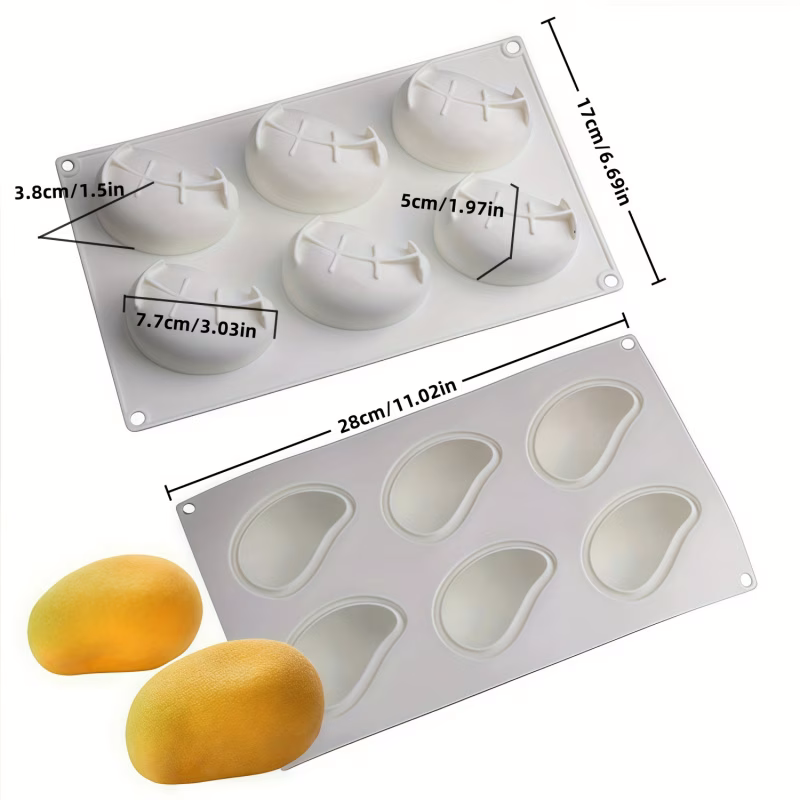 Silicone Baking Mold for 6 Donuts or Bagels