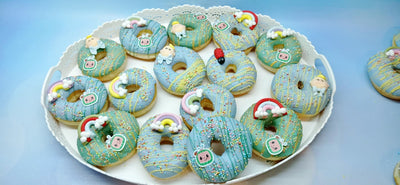 Edible wafer paper designs set Baby Shark 31 pcs.