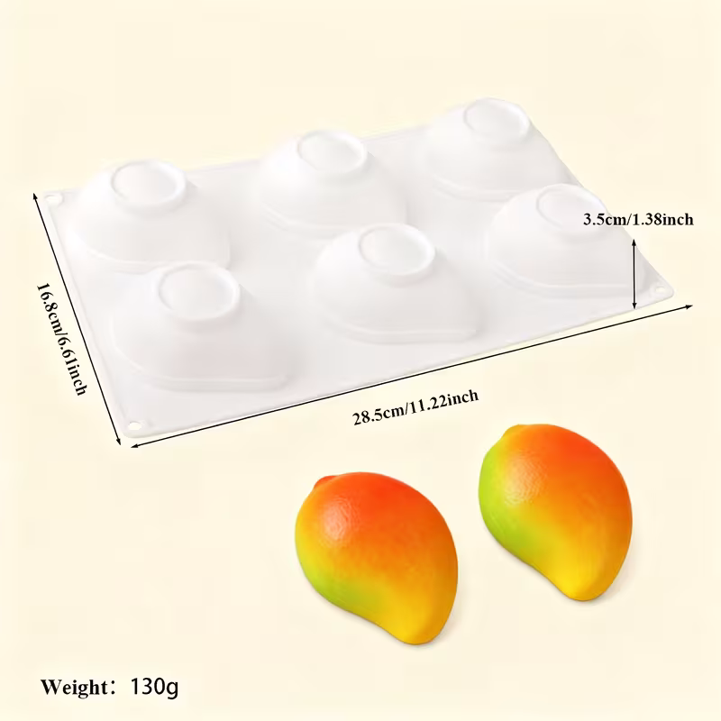 Silicone Baking Mold for 6 Donuts or Bagels
