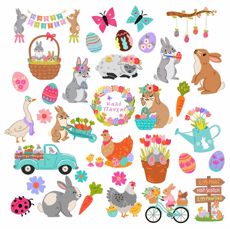 Edible wafer paper designs set Baby Shark 31 pcs.