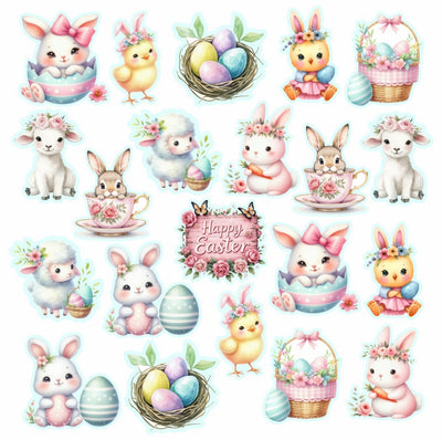 Edible wafer paper designs set Baby Shark 31 pcs.