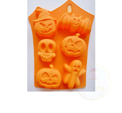 Φόρμα ψησίματος σιλικόνης με 6 σχέδια Halloween - Lenka Sweet Dreams - Lenka Sweet Dreams