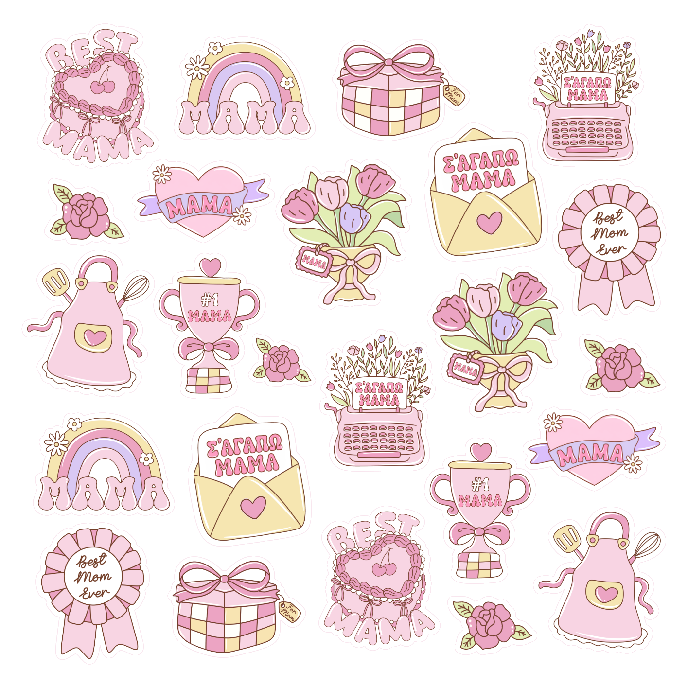 Edible Wafer Paper Labubu Set of 24 pcs + Cookie Cutter gift