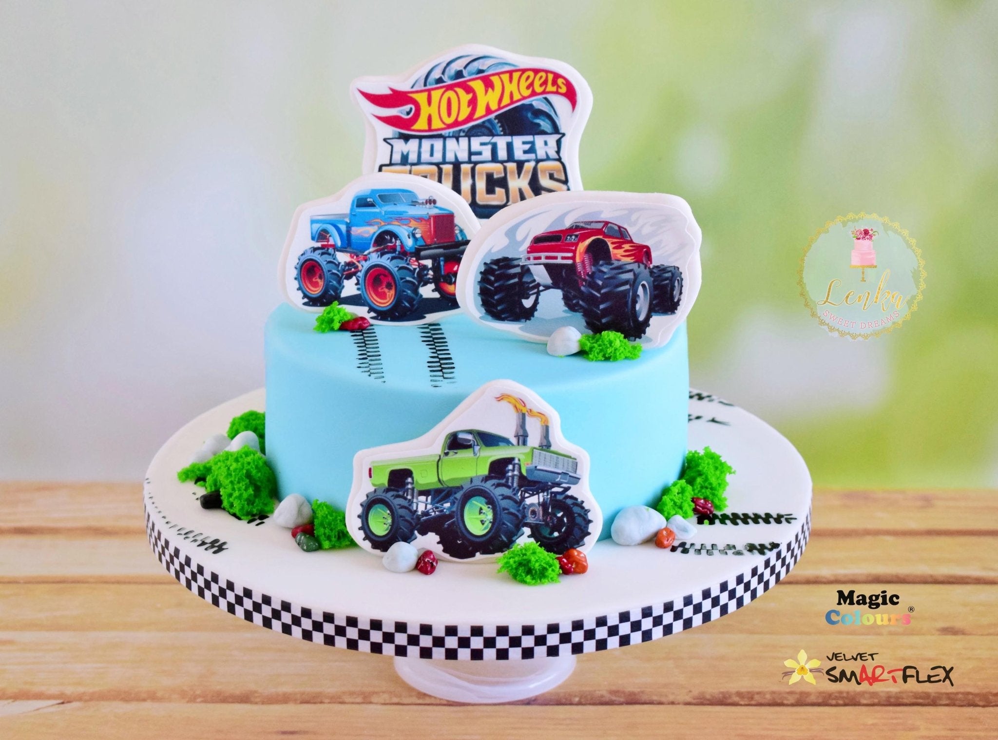 Γαλάζια ζαχαρόπαστα SmartFlex Velvet 1 kg. - Formix - Lenka Sweet Dreams