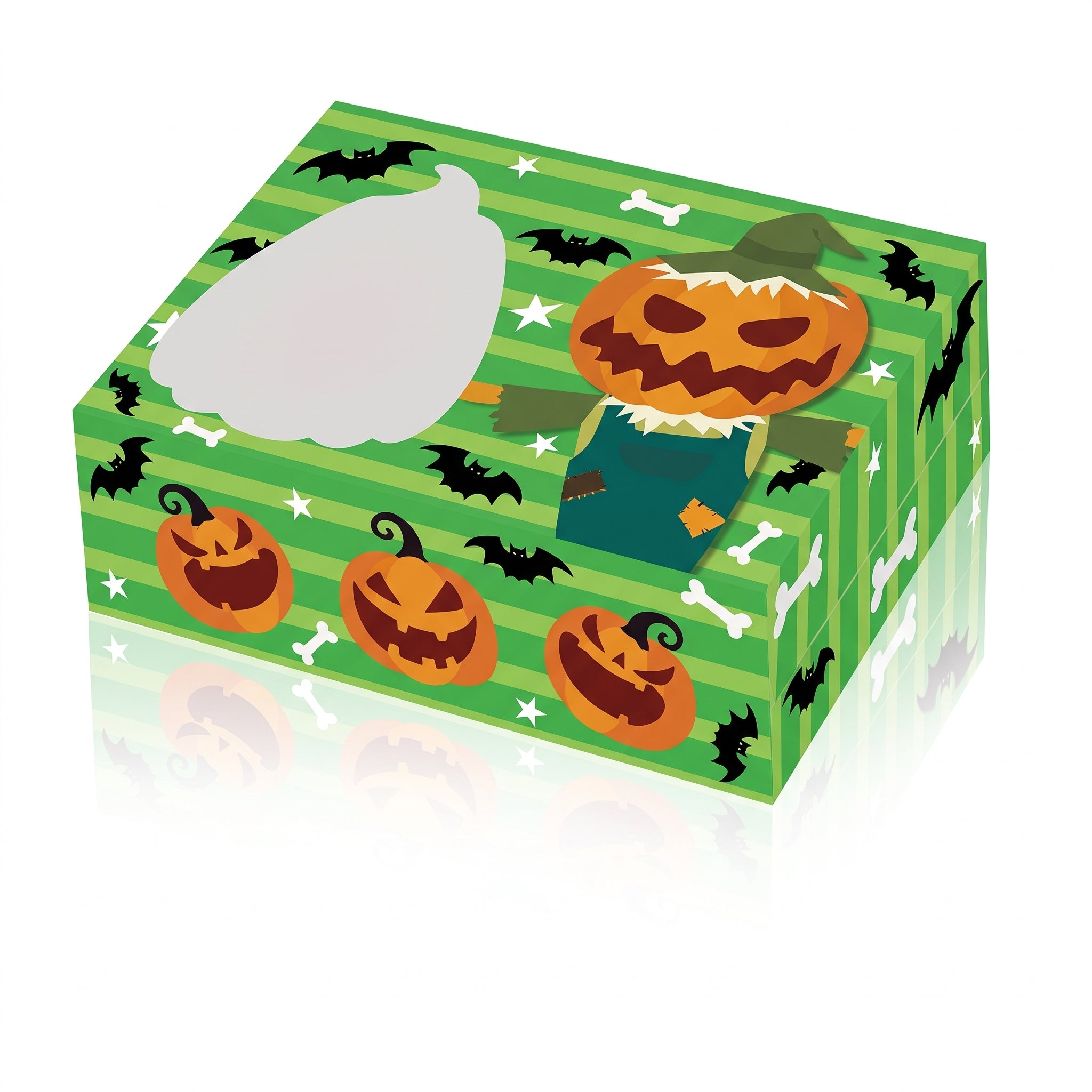 Christmas Box with Window Santa Claus
