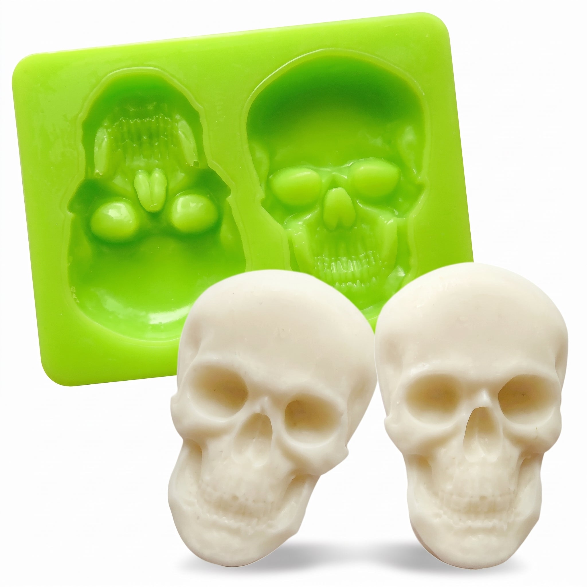 Silicone Mold 2 Skulls