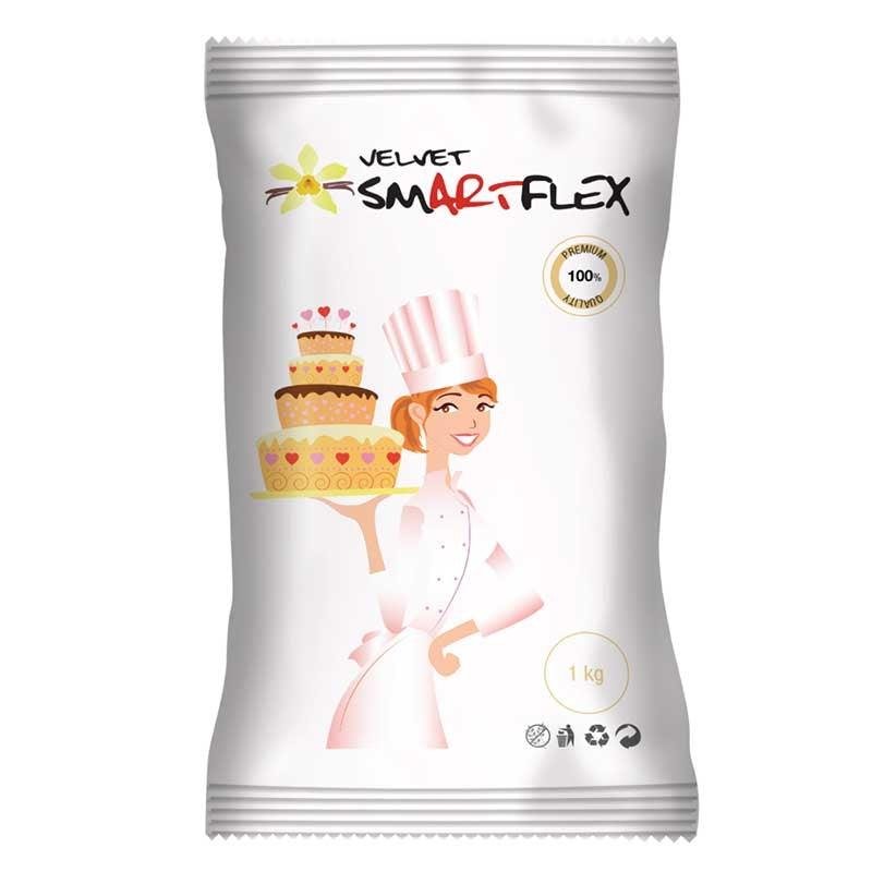 Λευκή ζαχαρόπαστα SmartFlex Velvet 1 kg. - Formix - Lenka Sweet Dreams