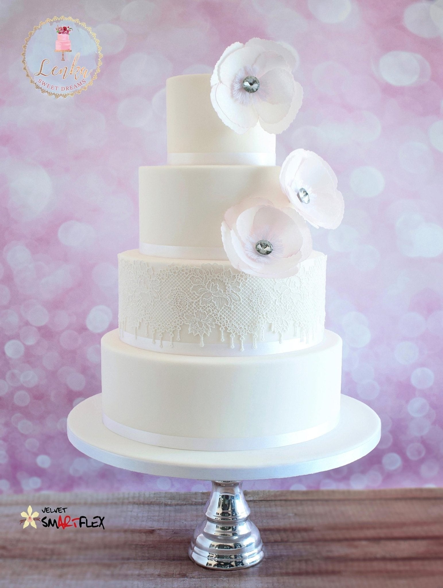 Λευκή ζαχαρόπαστα SmartFlex Velvet 250 γρ. - Formix - Lenka Sweet Dreams