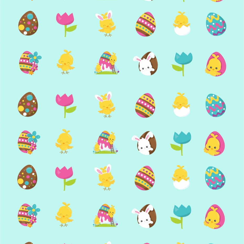 Printed sheet for meringues "Happy Easter".