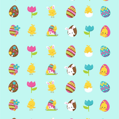 Printed sheet for meringues "Happy Easter".