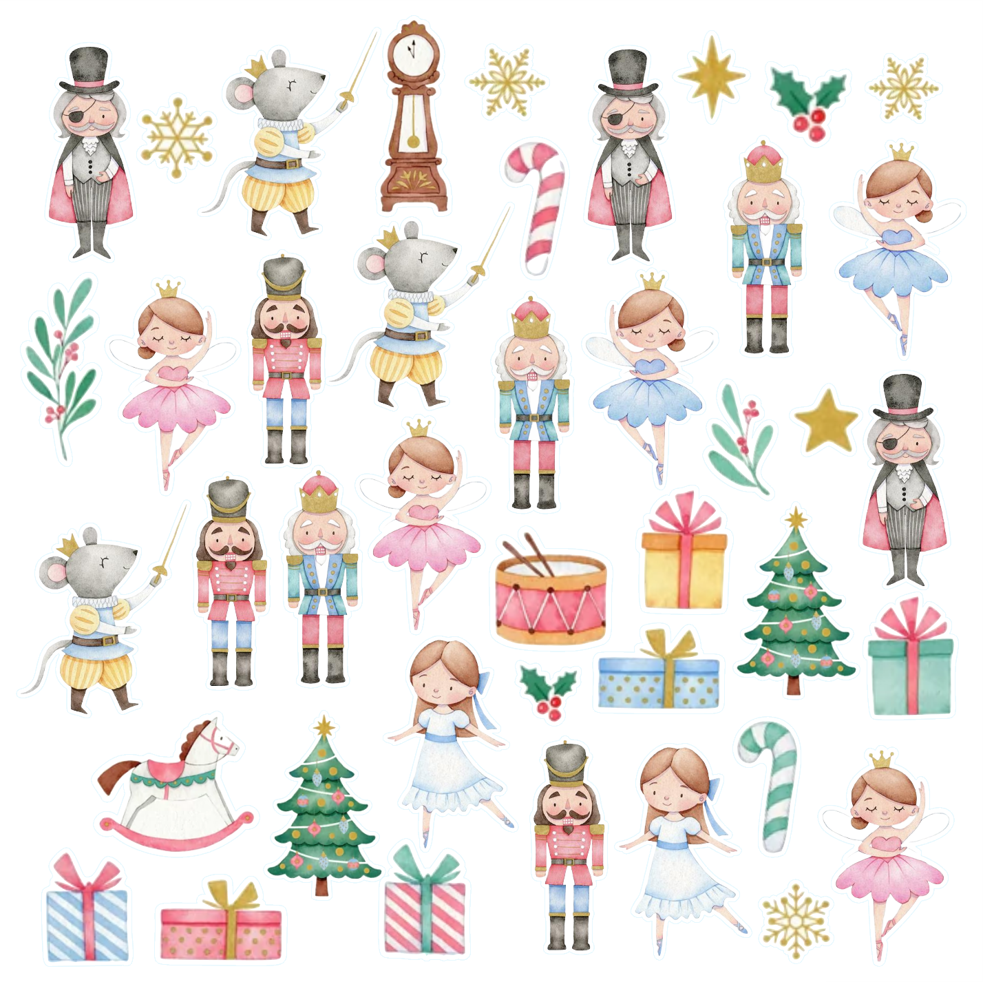 Βρώσιμα σχέδια Καρυοθραύστης σετ 42 τεμ