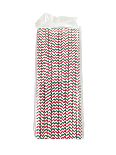 Gold Striped Paper Straws.