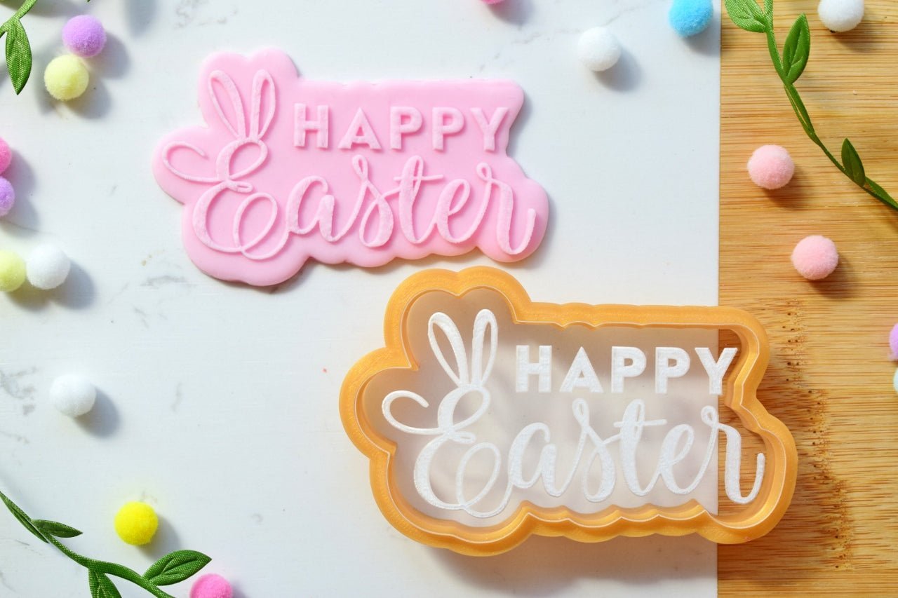 Σφραγίδα ζαχαρόπαστας με κουπάτ Happy Easter - Made by Lenka Sweet Dreams - Lenka Sweet Dreams