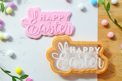 Σφραγίδα ζαχαρόπαστας με κουπάτ Happy Easter - Made by Lenka Sweet Dreams - Lenka Sweet Dreams