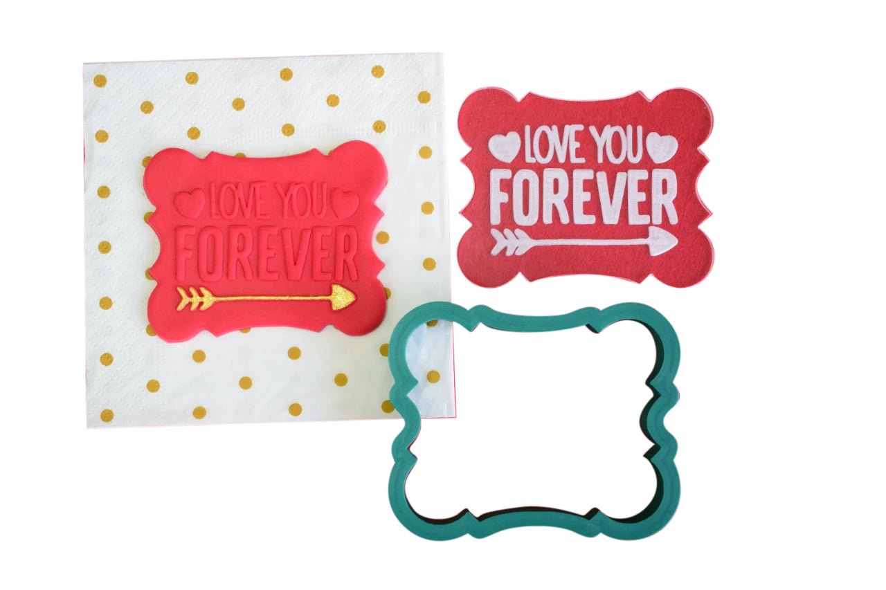 Σφραγίδα ζαχαρόπαστας με κουπάτ Love you forever - Made by Lenka Sweet Dreams - Lenka Sweet Dreams