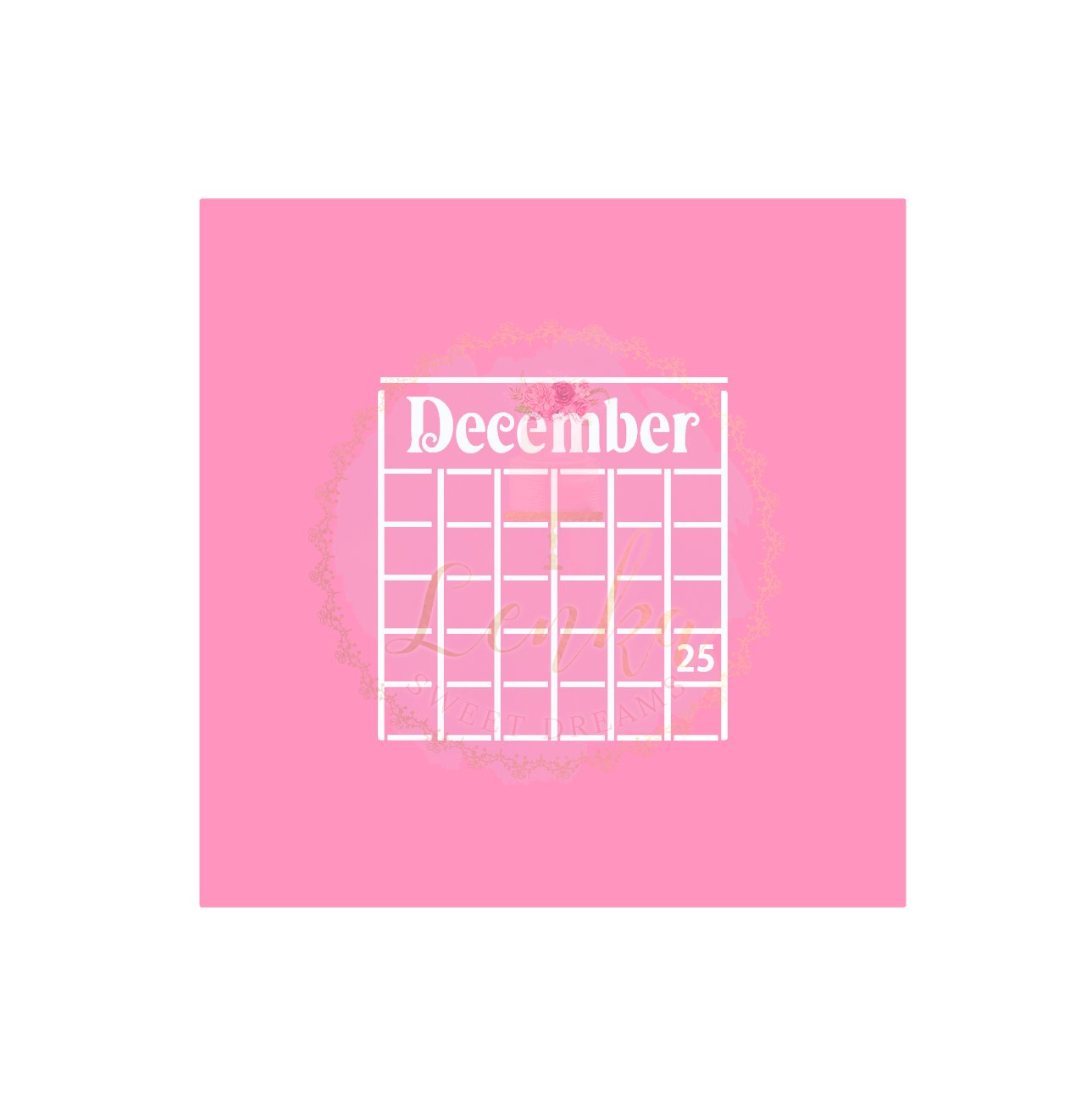 Στένσιλ 25. December - Made by Lenka Sweet Dreams - Lenka Sweet Dreams