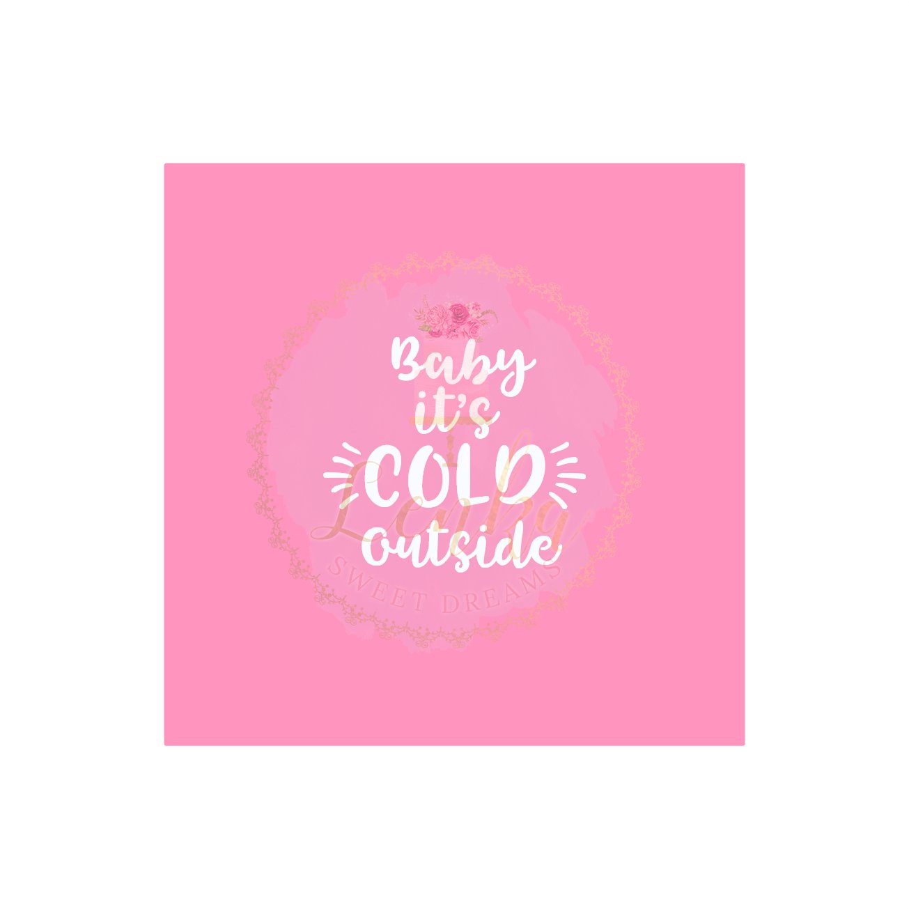 Στένσιλ Baby its cold outside. - Made by Lenka Sweet Dreams - Lenka Sweet Dreams