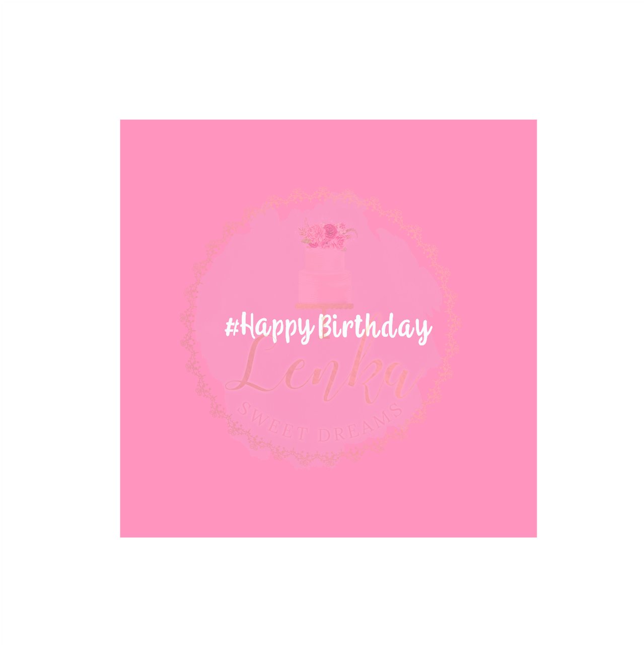 Στένσιλ #Happy Birthday - Made by Lenka Sweet Dreams - Lenka Sweet Dreams